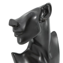 将图像加载到图库查看器中，HERMES pop ash earrings Size Mini Black Metal
