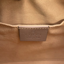 将图像加载到图库查看器中，GUCCI GG Marmont ChainShoulder Bag Jasmin Flower447632 Leather Size Small
