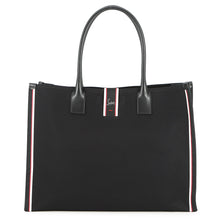 将图像加载到图库查看器中，Christian Louboutin NASTROLOUBI Bag Black3235283 Canvas Leather Size XL
