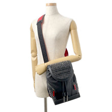 将图像加载到图库查看器中，Christian Louboutin Explorer Funk Studded Backpack Black3215038 Calf Leather Size Small
