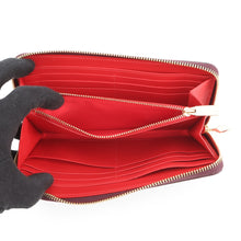 将图像加载到图库查看器中，Christian Louboutin Panettone Studded Zip Around Wallet Purple3175224 Leather
