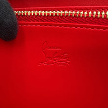 将图像加载到图库查看器中，Christian Louboutin Panettone Studded Zip Around Wallet Purple3175224 Leather
