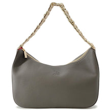 将图像加载到图库查看器中，Christian Louboutin Rubira ChainShoulder CharcoalBrown1235097 Leather
