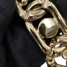 将图像加载到图库查看器中，Christian Louboutin Rubira ChainShoulder CharcoalBrown1235097 Leather
