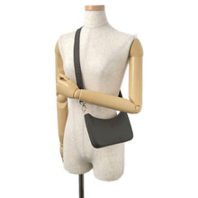 将图像加载到图库查看器中，Christian Louboutin Rubira 2WAY Accessories Pouch CharcoalBrown1235471 Leather Size Mini
