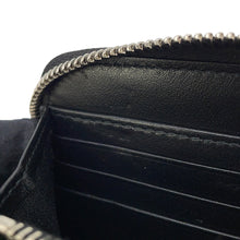 Load image into Gallery viewer, Dior Oblique Galaxy Leather Round Zip Wallet Black2ESBC252VPD Leather
