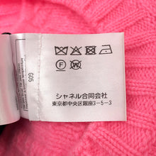 将图像加载到图库查看器中，CHANEL Knit Top Sweater with CC Logo Size 36 PinkP75341 Wool 50% Cashmere50%
