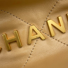 将图像加载到图库查看器中，CHANEL CHANEL 22 Chain Shoulder Bag BeigeAS3260 Shiny Calf Leather Size Small
