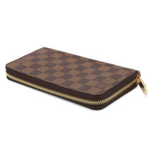 Load image into Gallery viewer, LOUIS VUITTON Zippy Wallet Rose BallerineN60046 Damier Ebene Canvas
