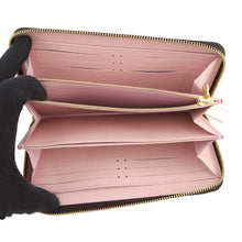 Load image into Gallery viewer, LOUIS VUITTON Zippy Wallet Rose BallerineN60046 Damier Ebene Canvas
