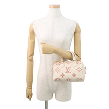 将图像加载到图库查看器中，LOUIS VUITTON Speedy Bandouliere Crème/Rose TrianoneM46397 Monogram Empreinte Leather Size 20
