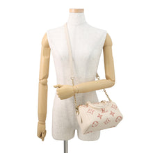将图像加载到图库查看器中，LOUIS VUITTON Speedy Bandouliere Crème/Rose TrianoneM46397 Monogram Empreinte Leather Size 20
