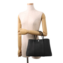 将图像加载到图库查看器中，HERMES Garden Party Black Negonda Leather Size TPM
