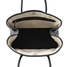 将图像加载到图库查看器中，HERMES Garden Party Black Negonda Leather Size TPM
