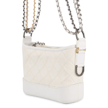 将图像加载到图库查看器中，CHANEL Gabriel de CHANEL Hobo Bag WhiteA91810 Leather Size Small
