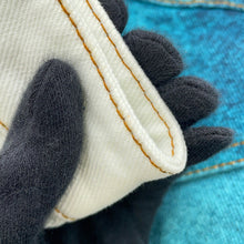 将图像加载到图库查看器中，LOUIS VUITTON Spray Denim Jacket Size 48 Blue/WhiteRM231M U14 HOA10W Cotton100%
