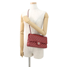 将图像加载到图库查看器中，CHANEL Matelasse W Flap W Chain Shoulder RedA01112 Enamel Size 25
