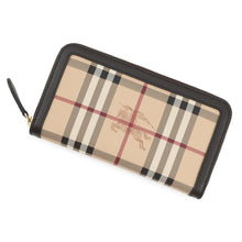 Load image into Gallery viewer, BURBERRY Nova Check Zip Around Long Wallet Beige/Brown3640455 Leather
