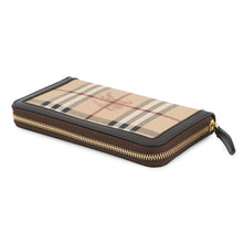 Load image into Gallery viewer, BURBERRY Nova Check Zip Around Long Wallet Beige/Brown3640455 Leather
