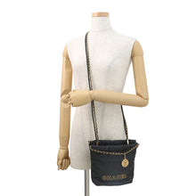 将图像加载到图库查看器中，CHANEL CHANEL22 2WAYChainShoulder BlackAS3980 Caviar Leather Size Mini
