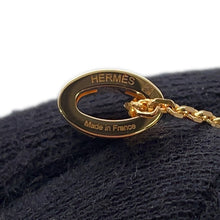 将图像加载到图库查看器中，HERMES Pop Ash Rocabar Necklace Malabar Vert/Rose Lacquer Gold Plated
