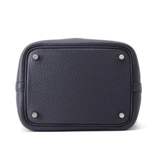 将图像加载到图库查看器中，HERMES Picotin Lock Blue Nuit Taurillon Clemence Size PM
