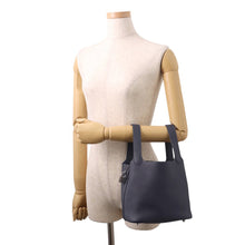 将图像加载到图库查看器中，HERMES Picotin Lock Blue Nuit Taurillon Clemence Size PM
