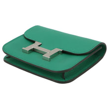 Load image into Gallery viewer, HERMES Constance Slim Verso Vert Vertigo/Blue Zanzibar Evercolor

