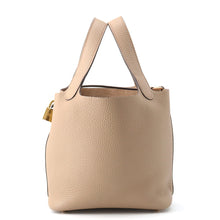 将图像加载到图库查看器中，HERMES Picotin Padlock Beige Marfa Taurillon Clemence Size PM
