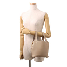 将图像加载到图库查看器中，HERMES Picotin Padlock Beige Marfa Taurillon Clemence Size PM
