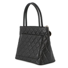 将图像加载到图库查看器中，CHANEL Medallion Tote BlackA01804 Caviar Leather
