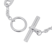 将图像加载到图库查看器中，HERMES Chaine d'Ancre Farandole Bracelet Size ST SV925
