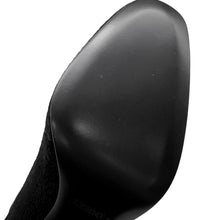 将图像加载到图库查看器中，HERMES Jenna Short Boots Black Knit Schnee Calf Leather Size 37
