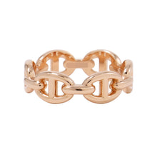 将图像加载到图库查看器中，HERMES Chaine d'Ancre Anchene Ring Size PM/50/#10 18K Pink Gold
