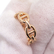 将图像加载到图库查看器中，HERMES Chaine d'Ancre Anchene Ring Size PM/50/#10 18K Pink Gold

