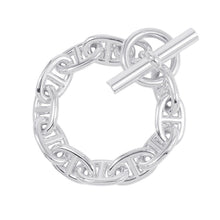 将图像加载到图库查看器中，HERMES Chaine d'Ancre Bracelet 11 frames Size TGM SV925
