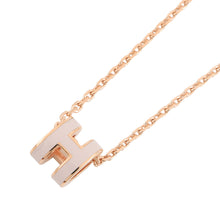 将图像加载到图库查看器中，HERMES Pop Ash Necklace Size Mini Pink Lacquer Gold Plated
