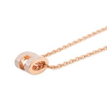 将图像加载到图库查看器中，HERMES Pop Ash Necklace Size Mini Pink Lacquer Gold Plated
