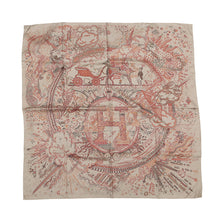 将图像加载到图库查看器中，HERMES Scarf Carre "Please Hold the Line" Size 90 Marron/Glacé/Red/BlackH004187S Silk 100%
