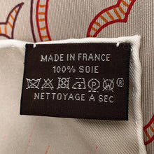将图像加载到图库查看器中，HERMES Scarf Carre "Please Hold the Line" Size 90 Marron/Glacé/Red/BlackH004187S Silk 100%
