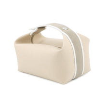 将图像加载到图库查看器中，HERMES Brid a Black Beige Canvas Size PM
