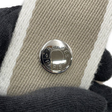 将图像加载到图库查看器中，HERMES Brid a Black Beige Canvas Size PM
