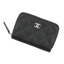 Load image into Gallery viewer, CHANEL Classic zip coin purse BlackAP0216 Caviar Leather
