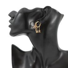 将图像加载到图库查看器中，Dior Diore Revolution Earrings GoldE3230WOMCY Metal Rhinestone
