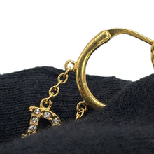 将图像加载到图库查看器中，Dior Diore Revolution Earrings GoldE3230WOMCY Metal Rhinestone
