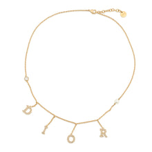 将图像加载到图库查看器中，Dior Diorevolution Necklace GoldN2795WOMCY Metal Rhinestone Pearl

