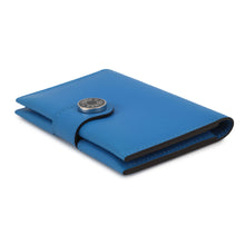 将图像加载到图库查看器中，HERMES RMS Card Case Blue Royal/Black Evercolor
