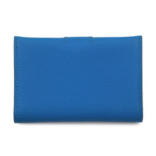将图像加载到图库查看器中，HERMES RMS Card Case Blue Royal/Black Evercolor
