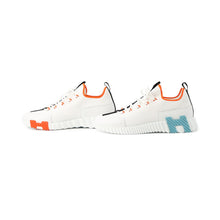 Load image into Gallery viewer, HERMES Sneakers Lift Multicolor / White Knit Calf Leather Size 38.5
