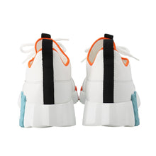 Load image into Gallery viewer, HERMES Sneakers Lift Multicolor / White Knit Calf Leather Size 38.5
